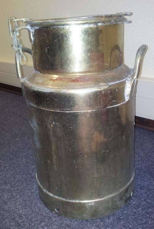 Brass Plated Milk Can (5 Gallons)