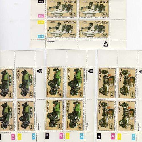 Venda Control Blocks - Inter. Veteran Car Rally. SACC 147-150. Mint