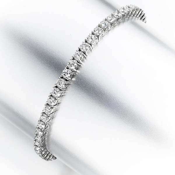 **Free Shipping** Silver Plated CZ Tennis Bracelet