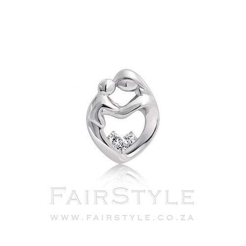 ***BEAUTIFUL 925 STERLING SILVER MOTHER & CHILD PENDANT (including 16inch chain)*** (Value: R400)