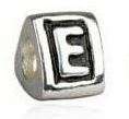 New Letter "E" Charm for Pandora Style/European Bracelet