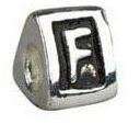 New Letter "F" Charm for Pandora Style/European Bracelet