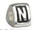 New Letter "N" Charm for Pandora Style/European Bracelet