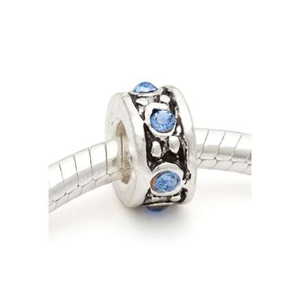 New Charm for Pandora Style/European Bracelet - Light Blue Stone