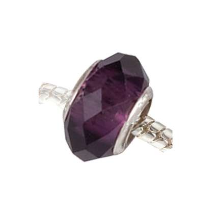New Glass Bead for Pandora Style/European Bracelet - Deep Purple