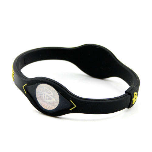 Balance Bracelet Black with yellow lettering - M (19cm) comes in box