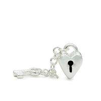 925 silver bead charm fit for Pandora Chamilia - Lock & Key