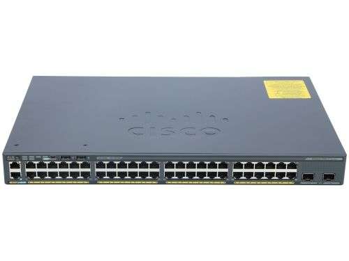 Cisco WS-C2960X-48TD-L  Switch 48x1GE ports + 2 x 10GE SFP+ Uplink