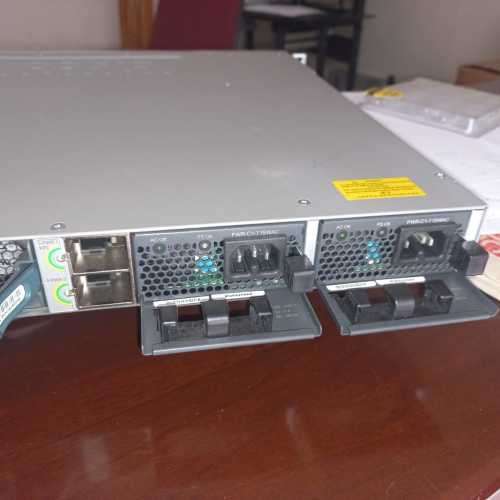 Cisco WS-C3850-24P-S Catalyst 3850 L3 Switch POE+ 720W, Dual PSU + C3850-NM-4-G