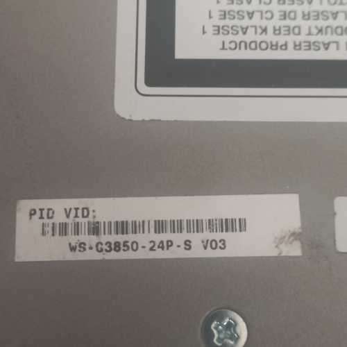 Cisco WS-C3850-24P-S Catalyst 3850 L3 Switch POE+ 720W, Dual PSU + C3850-NM-4-G