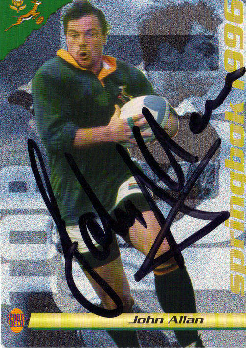 AUTHENTIC 6 SA RUGBY PLAYERS AUTOGRAPHED RUGBY CARDS
