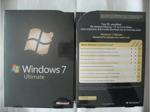 GENUINE Windows 7 Ultimate 32 and 64 bit retail box