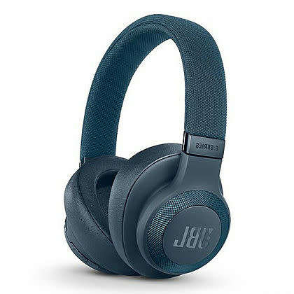 JBL E65BTNC Wireless Noise-Cancelling Headphones - Blue