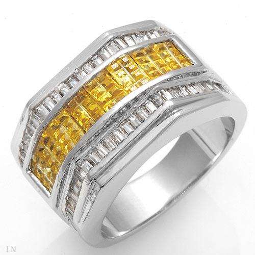 Fabulous 6.58ctw Gents simulated diamond ring , well crafted in 925 Sterling Silver