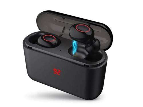 Alfawise HQB - Q32TWS Binaural Wireless Bluetooth Mini Earbuds with Power Display - Blac