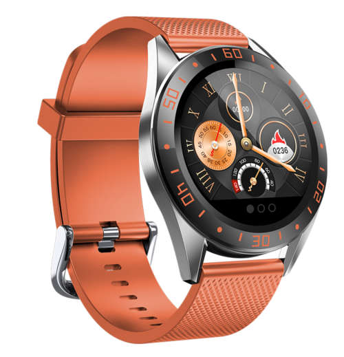 Smart Watch Fashion Heart Rate Blood Pressure Sleep Monitor Weather Forecast Orange or Black