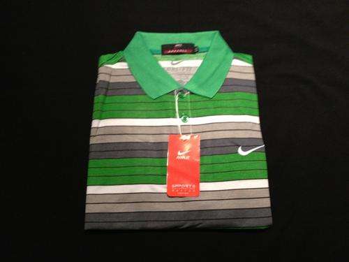 NIKE Striped Mens Summer Golfer - Large Custom Fit