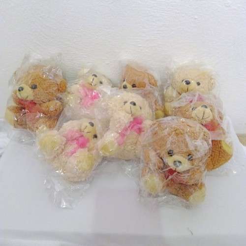 8 Mini Teddy Keyrings