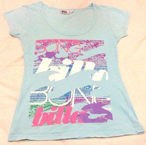 Sale Ladies Blue Billabong T-Shirt Size Small