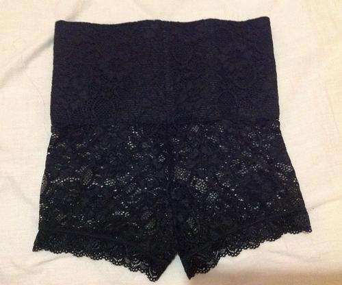Ladies Lace Shorts With Tummy Shaper Belt Size Medium