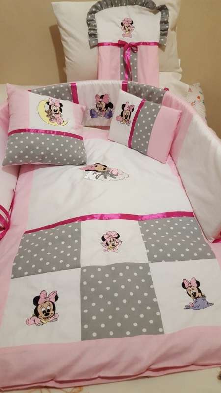 Baby Girl Minnie Mouse 9 pc Duvet Set
