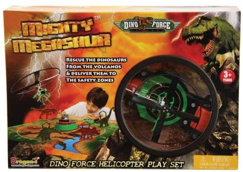 Dino Force Mighty Megasaur Helicopter Rescue