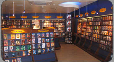 DVD Shop display shelves