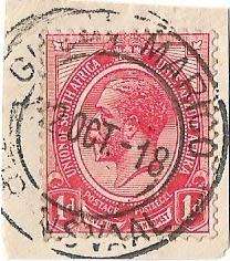 GROOT MARICO 1918 good quality postmark