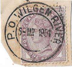 WLGEN RIVER 1904 - cant find better postmark - Rare