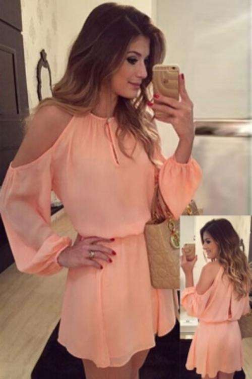 Classy Chiffon Elegant Mini Dress