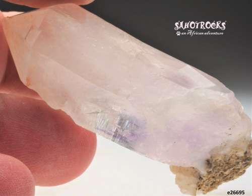 Brandberg Quartz Crystal - Amethyst, Calcite, Gobobosep, Namibia
