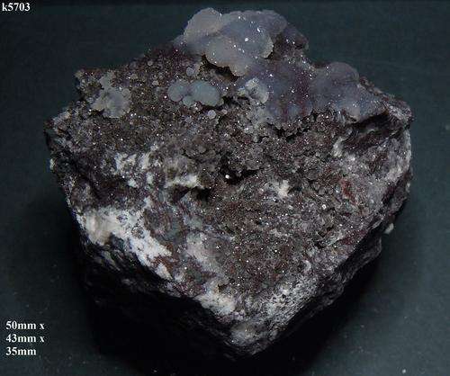 Kalahari manganese fields chalcedony crystals on matrix-south africa-92g
