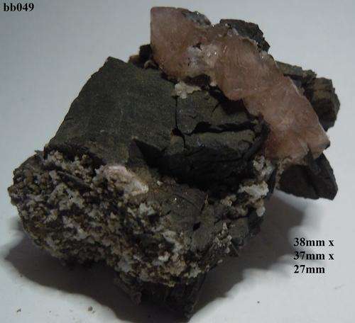 Kalahari manganese fields olmiite and calcite crystals on matrix-South Africa-36gram