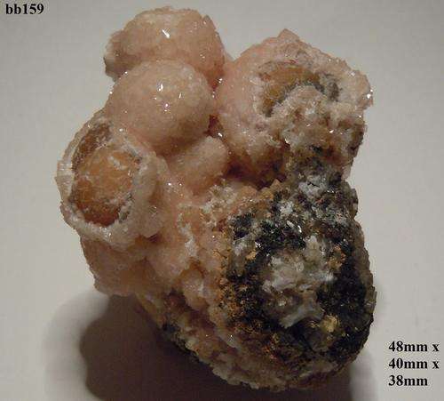 Kalahari manganese fields calcite and olmiite crystals on matrix-South Africa-56gram