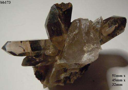 Mulanje mtn quartz and aegerine crystals on a-feldspar matrix-Malawi-45gram