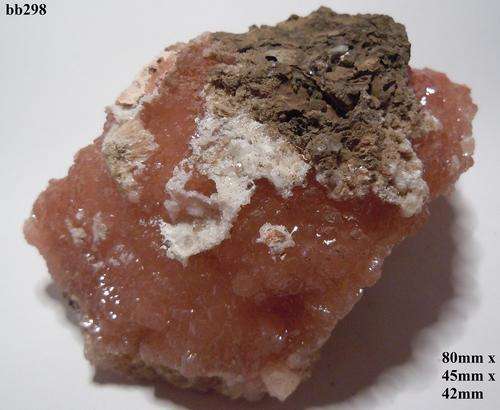 Kalahari manganese fields calcite crystals on olmiite crystal cluster-South Africa-170gram