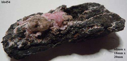 Kalahari manganese fields rhodocrosite crystals on matrix-South Africa-33gram