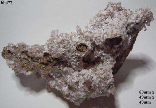 Kalahari manganese fields bultfonteinite and calcite crystals on matrix-South Africa-67gram