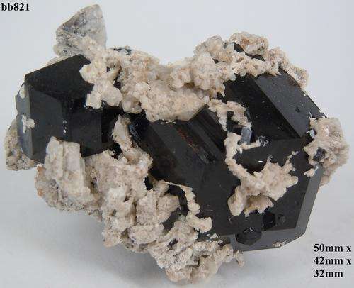 Erongo region schorl tourmaline crystals on a-feldspar crystal matrix-Namibia-60gram