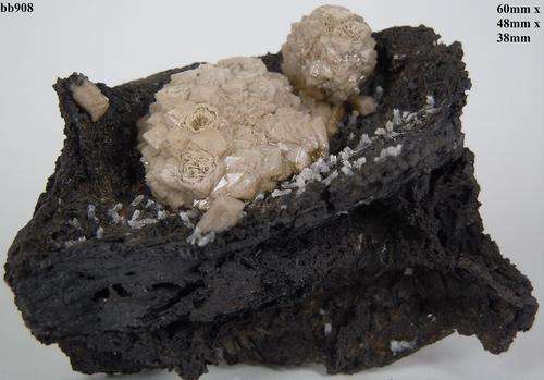 Kalahari manganese fields olmiite and bultfonteinite crystals on matrix-South Africa-67gram