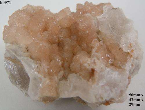 Kalahari manganese fields calcite and olmiite crystals on matrix-South Africa-58gram
