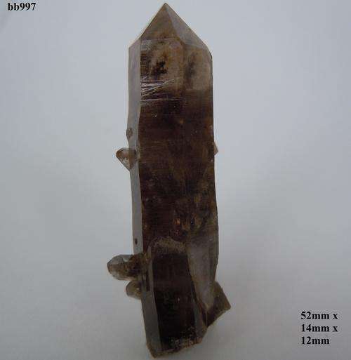 Orange river hematite included quartz crystal-South Africa-13gram