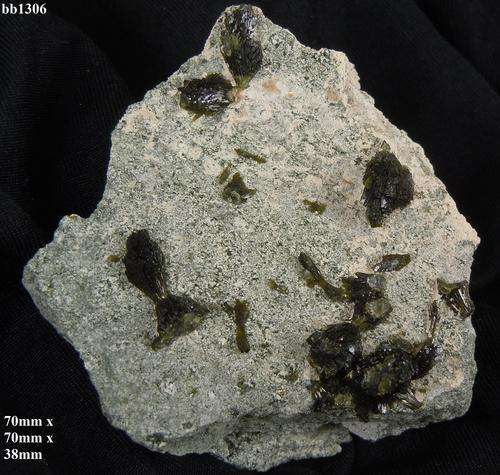 Goboboseb Brandberg epidote crystals on matrix-Namibia-107gram