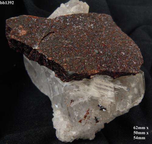 Kalahari manganese fields hematite,goethite and andradite garnet on calcite-South Africa-174gram