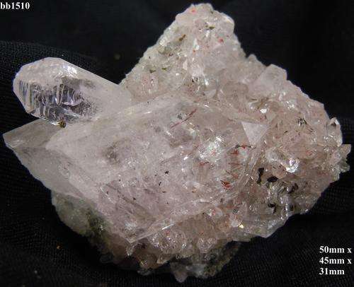 Goboboseb Brandberg quartz and epidote crystals on matrix-Namibia-39gram