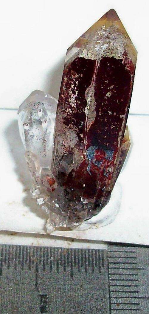Pella hematite included quartz crystal-rsa-6g