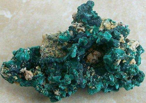 Katanga malachite crystal cluster-drc-21g