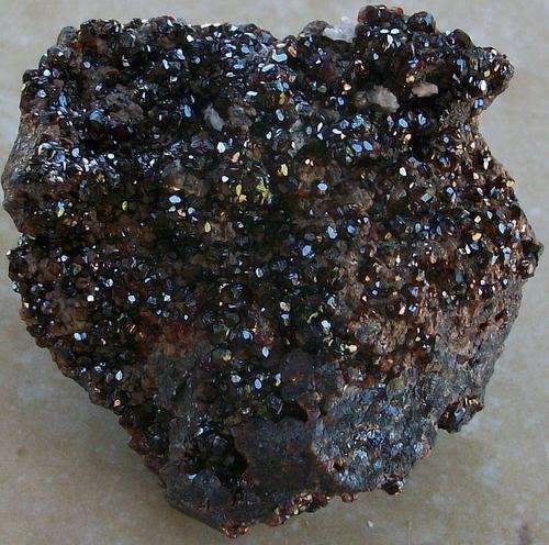 Kuruman andradite garnet crystal cluster-rsa-39g