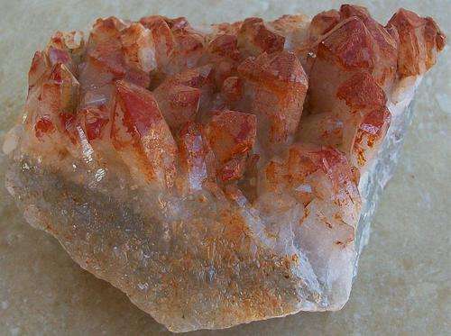 Pella hematite included quartz crystals on matrix-rsa-462g