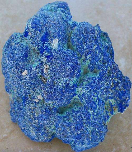 Katanga azurite crystal cluster-drc-225g